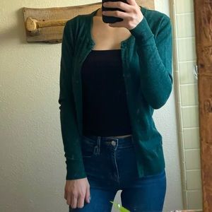Beautiful deep green cardigan